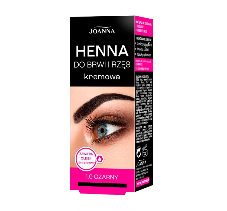 Joanna Joanna Kremowa henna do brwi i rzęs Jasny Brąz nr 3.1