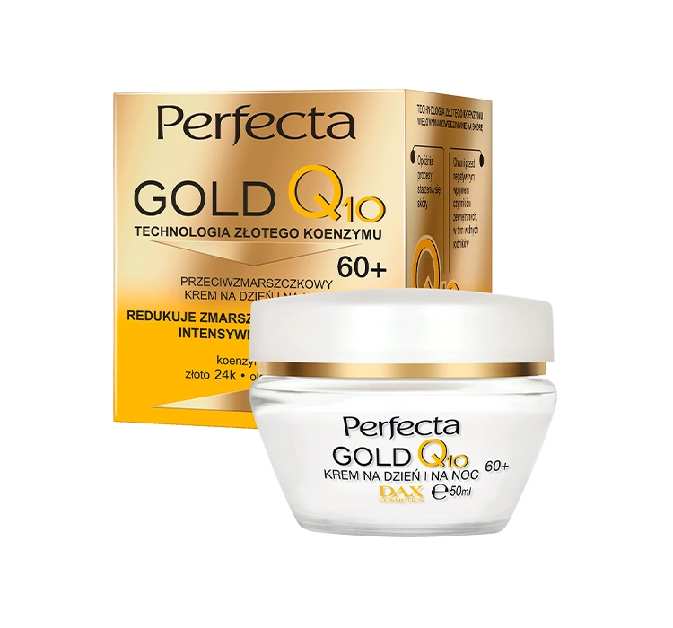 PERFECTA Gold Krem Do Twarzy Przeciwzmarszczkowy Q10 60+ 50ml