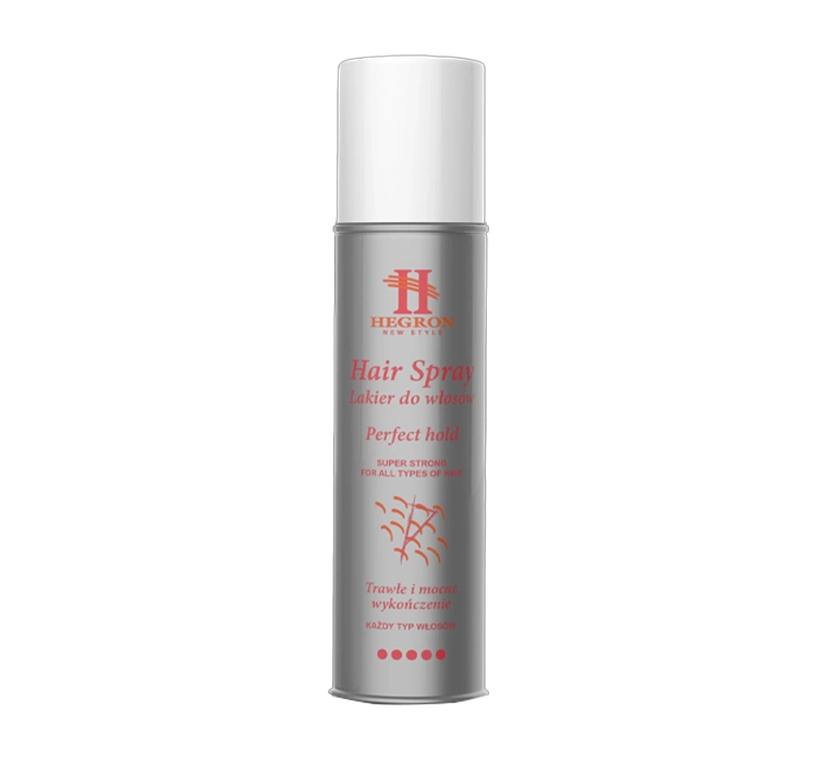 HEGRON HAIR SPRAY PERFECT HOLD LAKIER DO WŁOSÓW SUPER STRONG 250ML