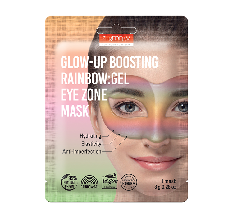 Purederm Wegańska Glow-up Boosting RAINBOW: hydrożelowa maska na oczy 8 g ADS767