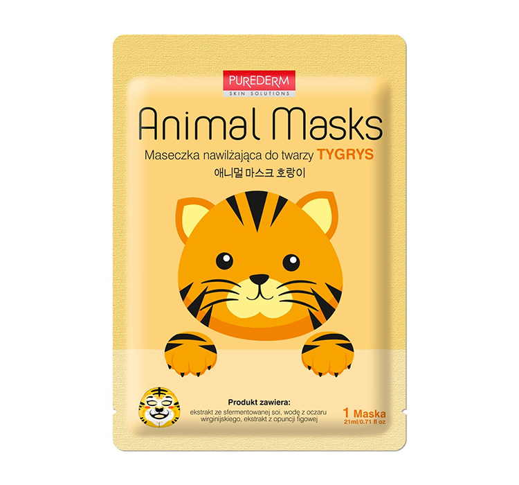 CONNY CONNY Animal Maska w płachcie Nawilżająca - Tygrys SKL-MAS-ATY