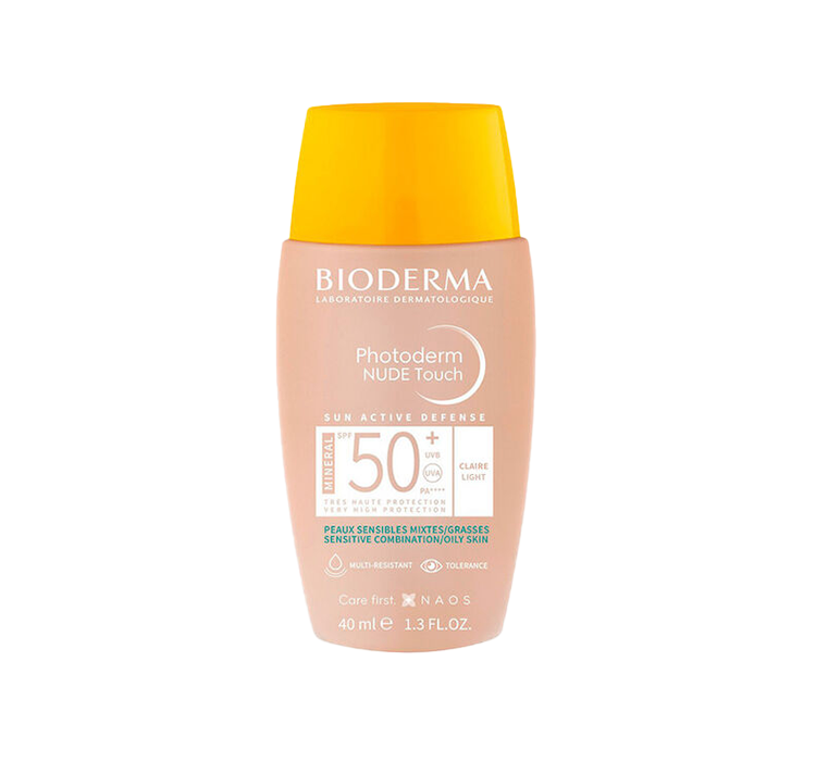 Bioderma Photoderm Nude Touch Mineral podkład mineralny z efektem nude odcień jasny sp50+ 40 ml