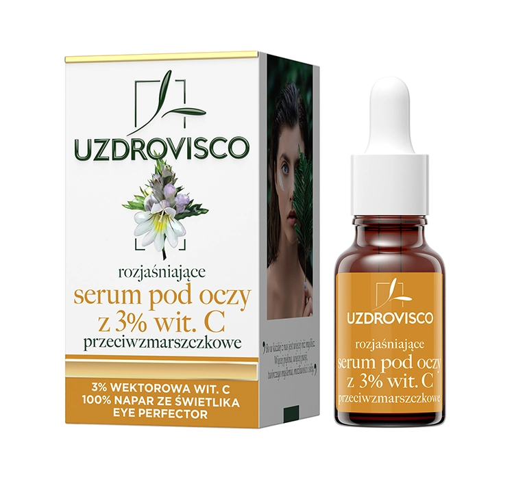 UZDROVISCO Świetlik Serum Pod Oczy Z Witaminą C 3% 15ml