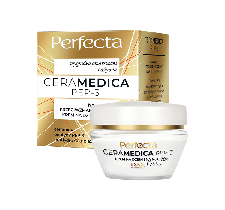 PERFECTA Ceramidy & Peptydy Krem Do Twarzy 70+ 50ml
