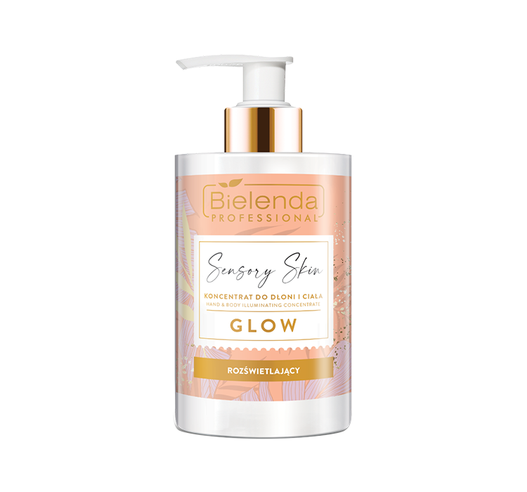 Bielenda Professional Is Sensory Skin, rozświetlający krem do dłoni i ciała, glow, 300ml