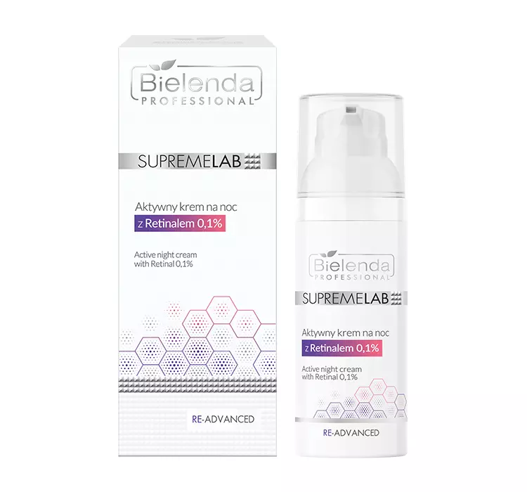 Bielenda Professional Supremelab, Re-Advanced, aktywny krem na noc z retinalem, 50ml