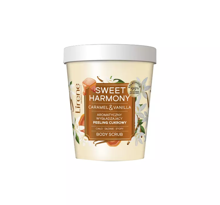 Lirene - Sweet Harmony - Aromatyczny wygładzający peeling cukrowy Caramel & Vanilla - 200g