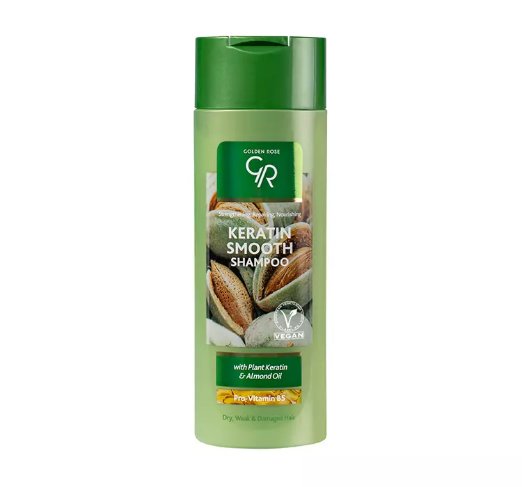 Golden Rose - Keratin Smooth Shampoo - Wygładzający szampon do włosów suchych, osłabionych i zniszczonych - 430 ml
