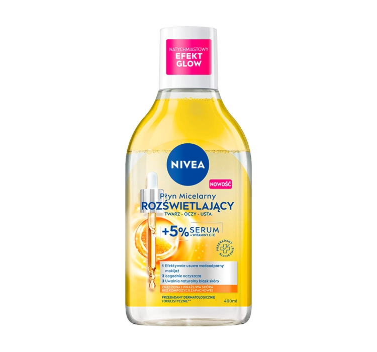 Nivea Rozświetlający 5% Serum - płyn micelarny 400ml