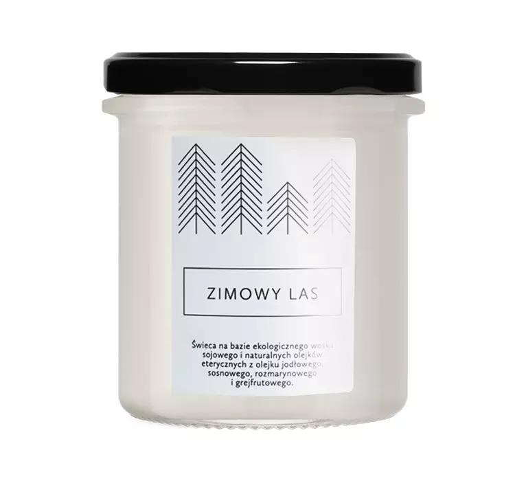 Hagi Świeca Sojowa - Zimowy Las Świeca na bazie ekologicznego wosku sojowego - Zimowy Las 230 g