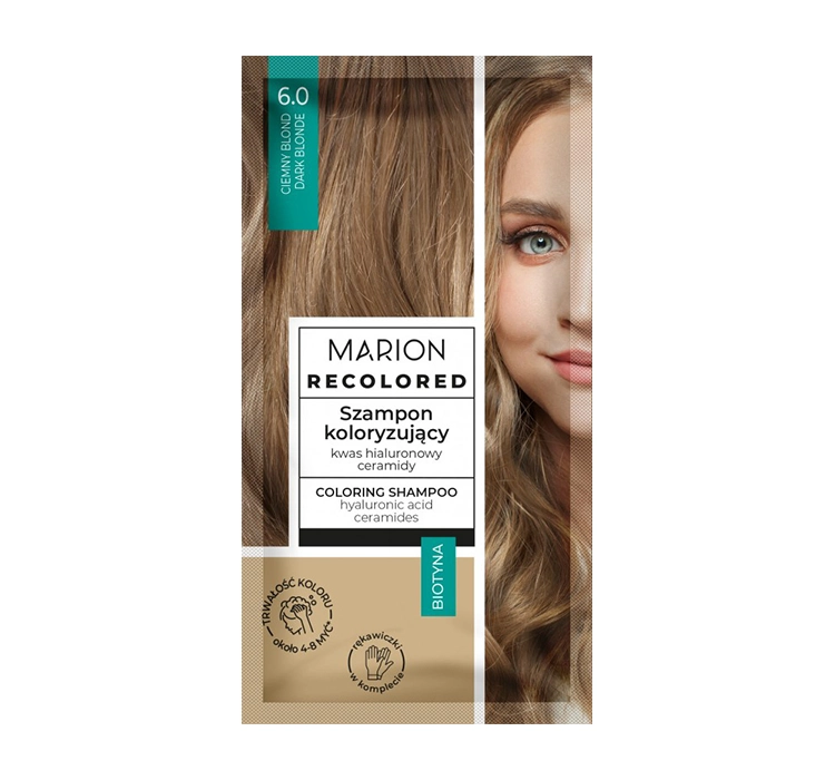 Marion Recolored szampon koloryzujący 6.0 Ciemny Blond 35ml