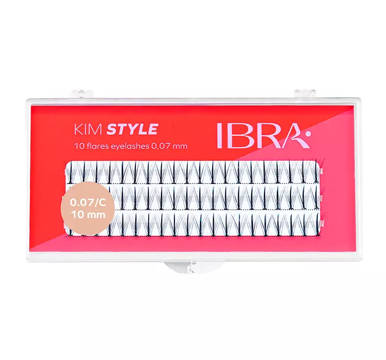 Ibra - KIM STYLE - 10 Flares Eyelashes - Kępki sztucznych rzęs - 10 mm