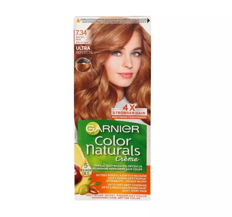 Garnier Color Naturals Farba do włosów 7.34 Natural Copper