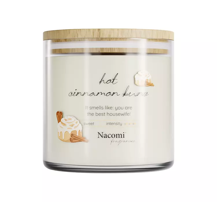 Nacomi Fragrances Świeca zapachowa sojowa - Hot cinnamon buns 450g