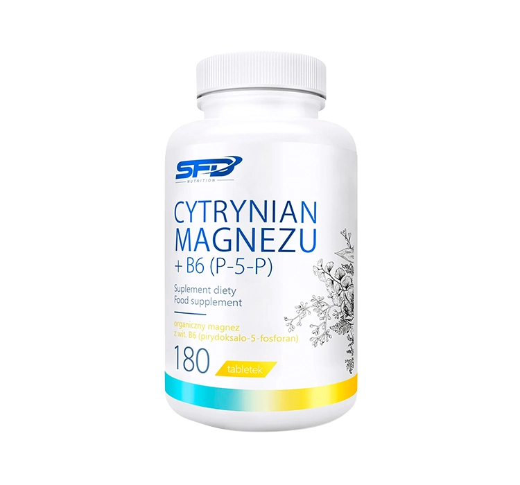 Фото - Вітаміни й мінерали SFD Cytrynian magnezu + B6 , 180 tabletek(P-5-P)