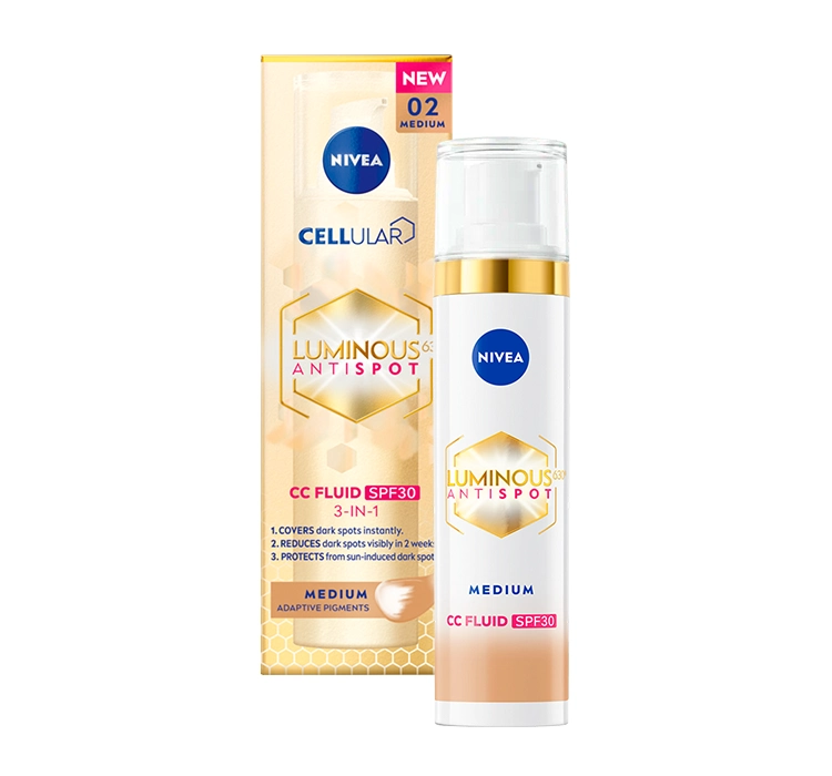 Nivea Luminous 630 CC SPF30 -  Przeciw Przebarwieniom Krem 02 Medium 40ml