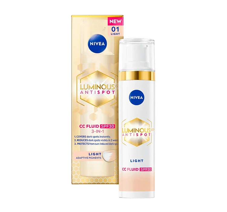 Nivea Luminous 630 CC SPF30 - Przeciw Przebarwieniom Krem 01 Light 40ml