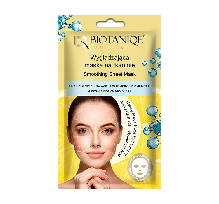 BIOTANIQE MULTIBIOMASK WYGŁADZAJĄCA MASKA NA TKANINIE 1 SZTUKA