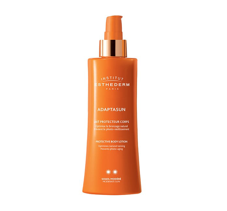 ESTHEDERM Adaptasun Body Lotion (Normal Sun) Mleczko ochronne do ciała dla skóry normalnej przyspieszające opalanie 200 ml