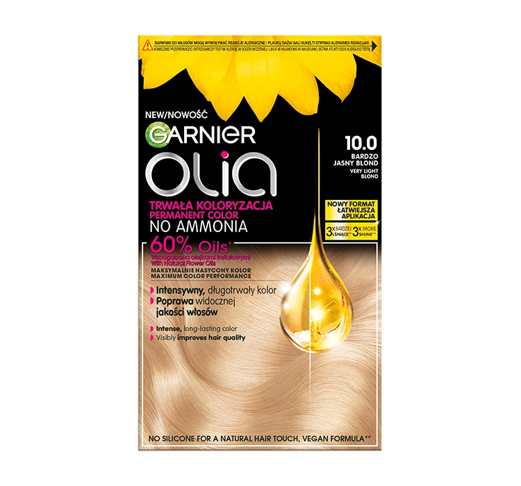 Garnier Olia trwała farba do włosów bez amoniaku 10.0 Bardzo Jasny Blond