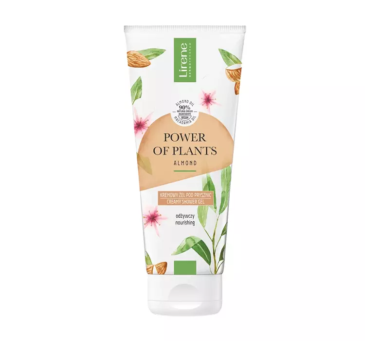 Lirene POWER OF PLANTS MIGDAŁ Kremowy żel pod prysznic 200 ml