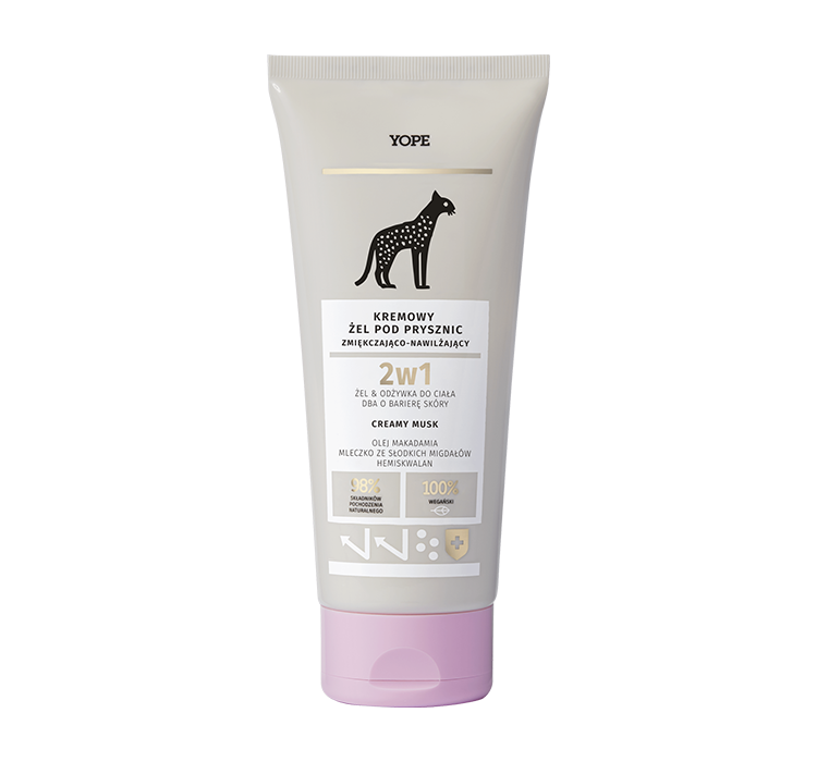 Yope Zmiękczająco-nawilżający kremowy żel pod prysznic Creamy Musk 200ml