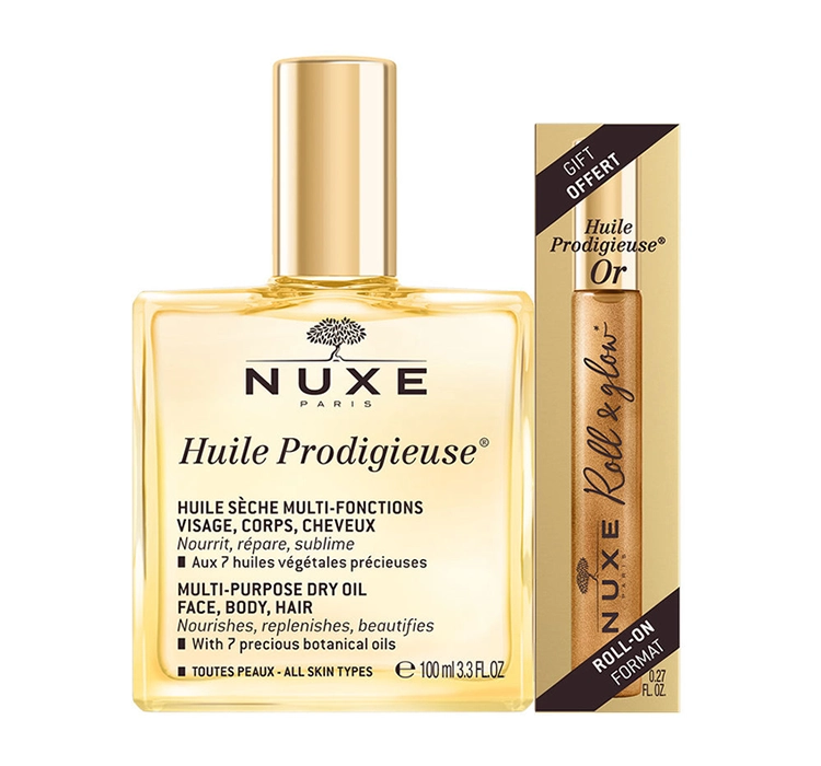 Nuxe Huile Prodigieuse Classic + Roll On Or