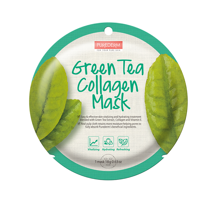 Purederm koreańska maseczka na twarz GREEN TEA ADS807