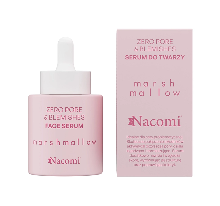 Nacomi Zero Pore & Blemishes serum do twarzy Marshmallow 30ml