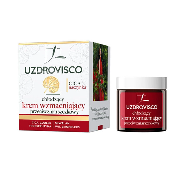 Uzdrovisco Krem Do Twarzy Chłodzący Przeciwzmarszczkowy Do Cery Naczynkowej 50 Ml (Cica)