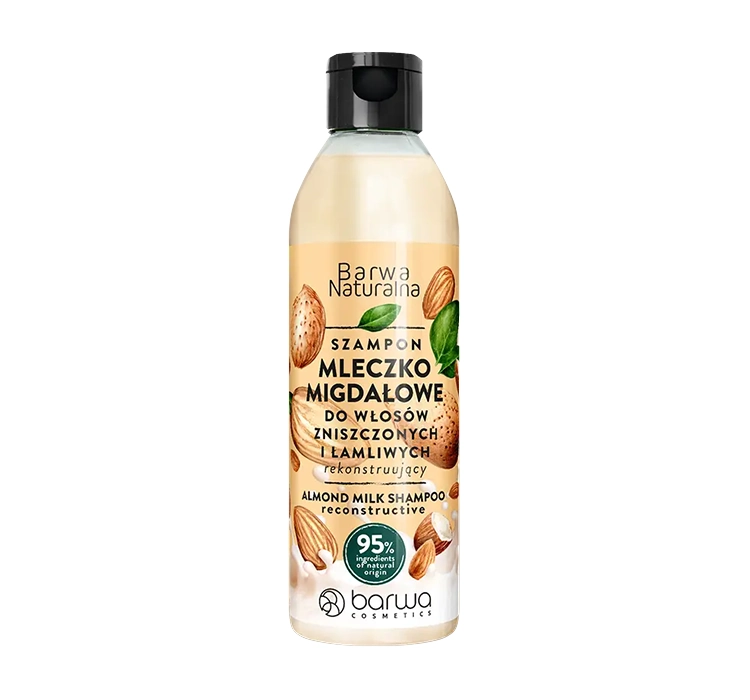 BARWA Naturalna Szampon Rekonstruujący Mleczko Migdałowe 300ml
