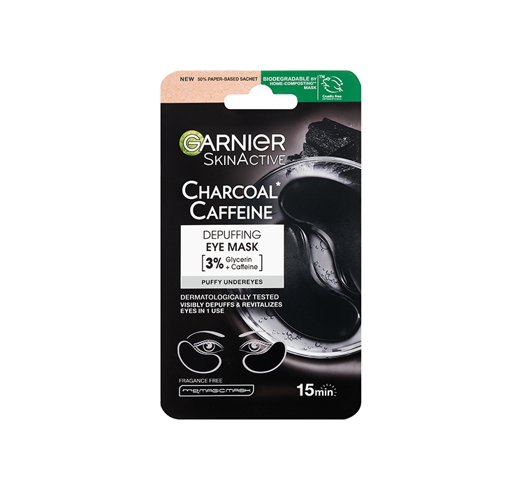 GARNIER Charcoal Caffeine Płatki Pod Oczy