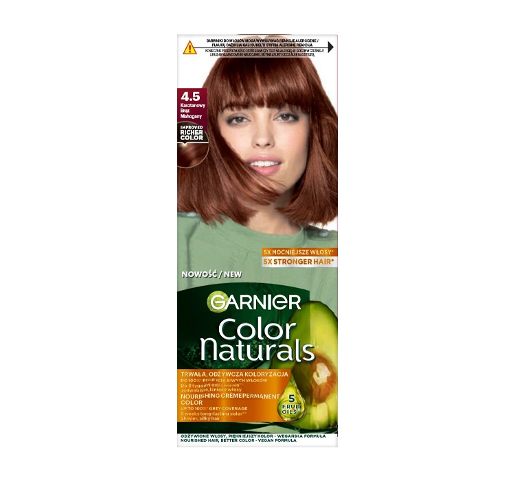 GARNIER Color Naturals Farba Do Włosów 4.5 Mahoniowy