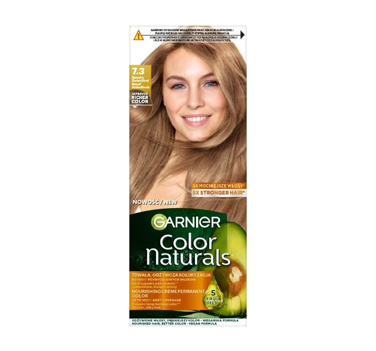 GARNIER Color Naturals Farba Do Włosów 7.3 Nauralny Złocisty Blond