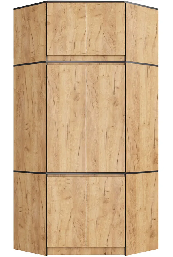 Nowoczesna Szafa Z Nadstawką Dąb Craft Z8-B24