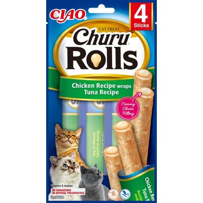 Inaba Ciao Inaba Ciao Cat Churu Rolls Chicken Wraps Tuńczyk 40g Inaba Ciao |