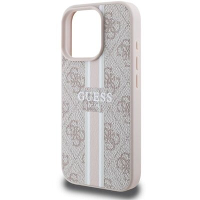 Guess GUHMP16XP4RPSP iPhone 16 Pro Max różowy/pink MagSafe 4G Printed Stripes