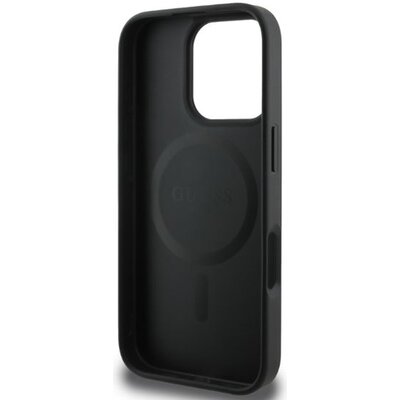 Guess GUHMP16LP4RPSK iPhone 16 Pro czarny/black MagSafe 4G Printed Stripes