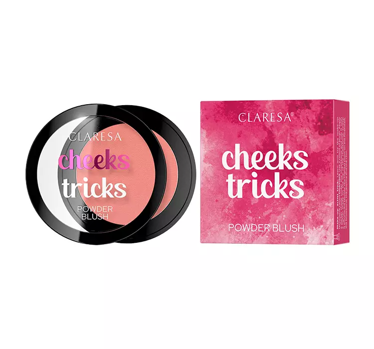 CLARESA - CHEEKS TRICKS - Powder Blush - Róż prasowany - 4 g - 01 Charm