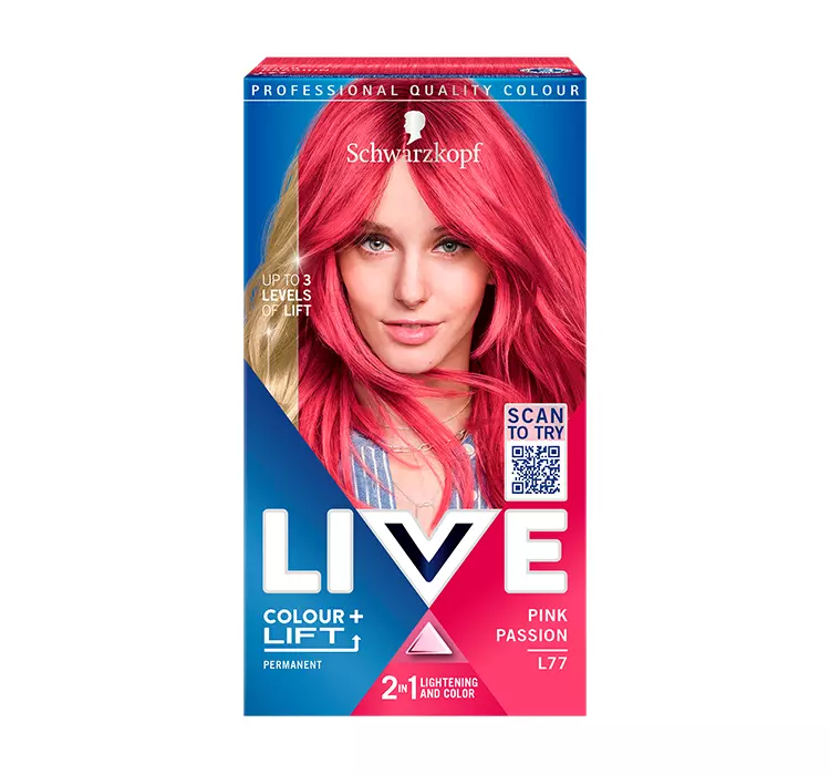 Schwarzkopf Live Krem koloryzujący 2w1 nr L77 Pink Passion 1op