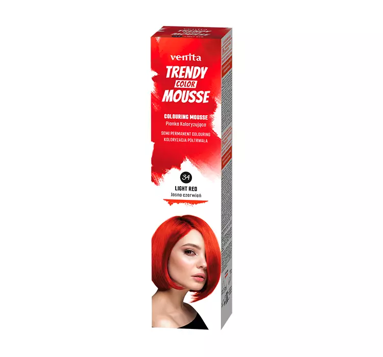 Venita Trendy Color Pianka koloryzująca 34 Jasna Czerwień 75ml