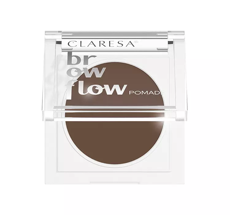 CLARESA - BROW FLOW - Fluffy Eyebrow Pomade - Puszysta pomada do brwi - 3,5 g - 02 Medium Brown