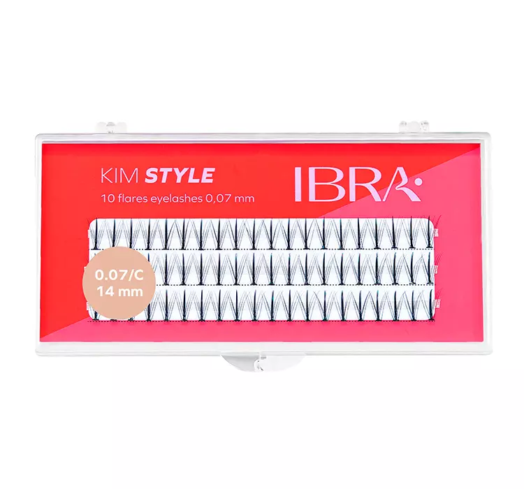 Ibra - KIM STYLE - 10 Flares Eyelashes - Kępki sztucznych rzęs - 14 mm