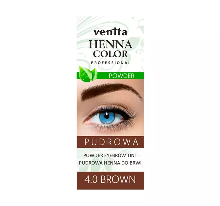 Venita Venita - Henna pudrowa do brwi 4.0 brązowa 4 g