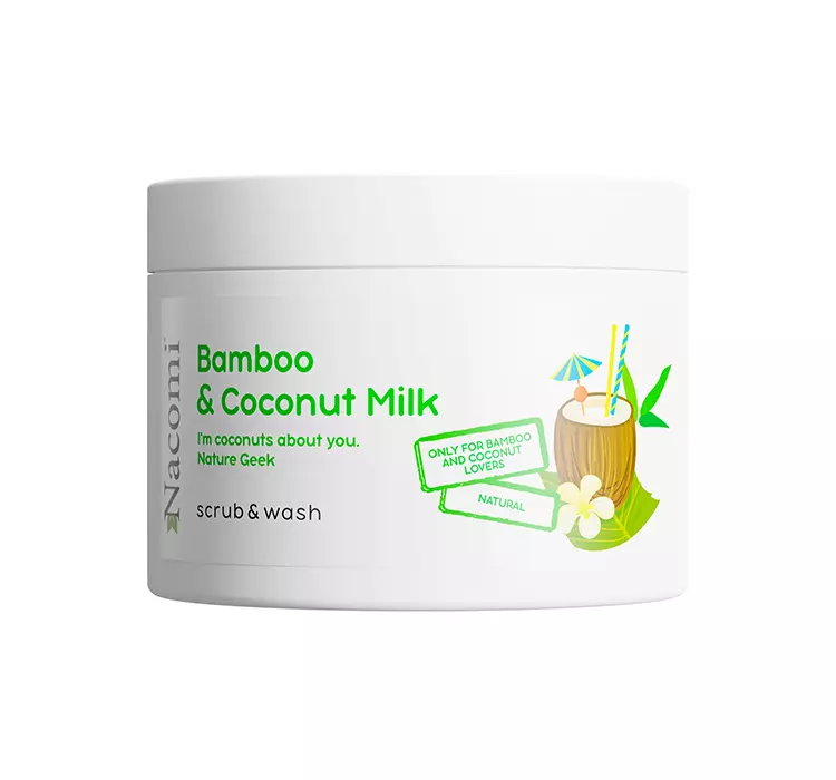 NACOMI Piankowy peeling o zapachu bambusa i mleka kokosowego