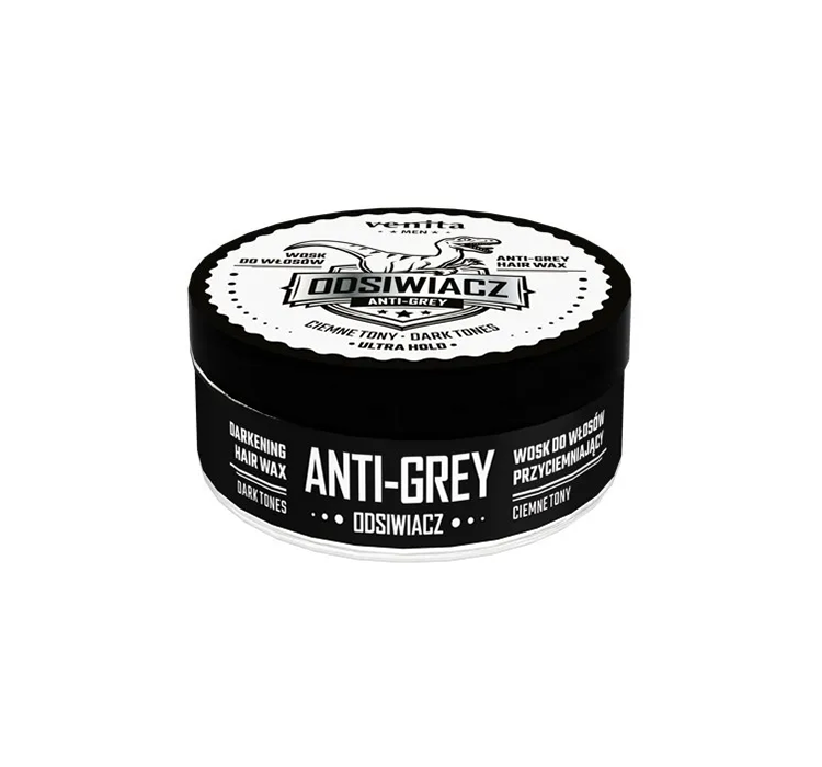 VENITA MEN Wosk do włosów przyciemniający, ciemne tony, 75g