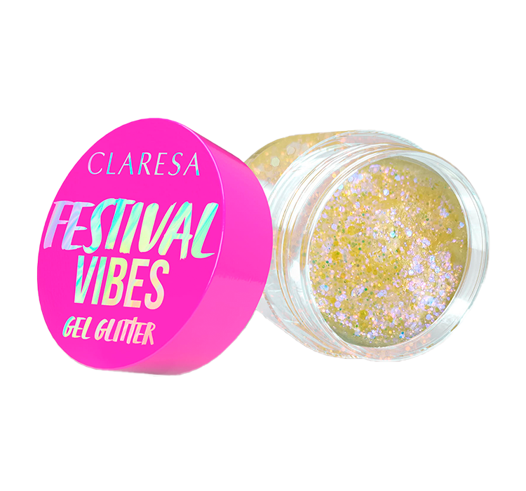 Claresa Festival Vibes brokat w żelu do twarzy i ciała 01 Crazy In Love 9,5g