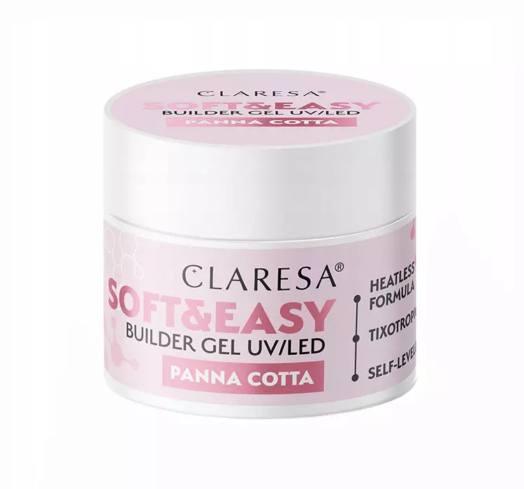 Claresa żel budujący Soft&Easy gel panna cotta 45g