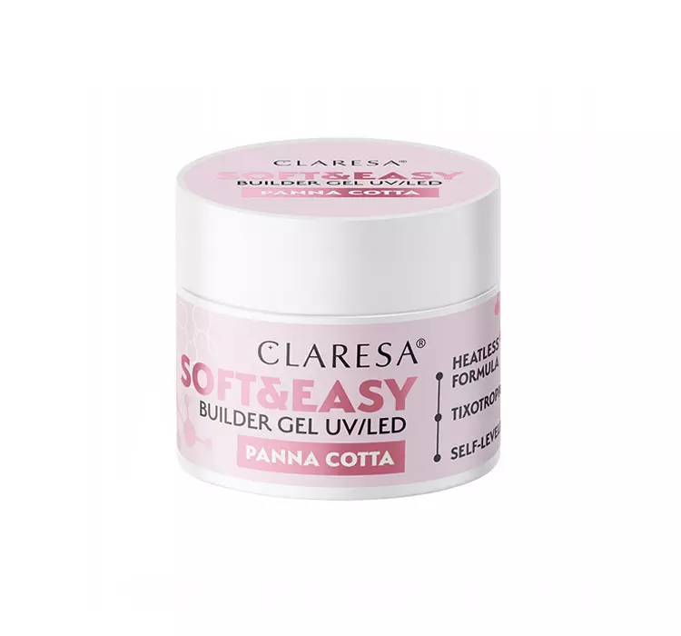 Claresa żel budujący Soft&Easy gel panna cotta 12g