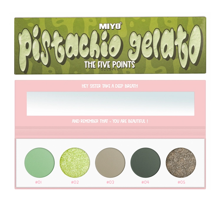 MIYO FIVE POINTS PALETTE  Paleta Cieni do Powiek 36 Pistachio Gelato